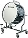 Ludwig LE-CB Bass Drum with LE-788 All-Terrain Stand, Mahogany Cortex