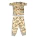 B.T. Kids - Toddler Boys Short Sleeved Cotton Pajama Set, Olive, Brown