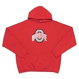 Ohio State Buckeyes NCAA Goalie Hooded Sweatshirt (Dark Red)(Felt Applique)