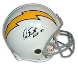 Dan Fouts Autographed/Hand Signed San Diego Chargers White Throwback Proline Helmet with HOF 93 Insc