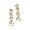 14K White Gold Diamond Journey Earrings - 0.50 Ct. TW