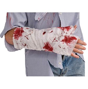 Imagen 2 de Bloody Arm Bandage Halloween Fancy Dress (accesorio de disfraz)