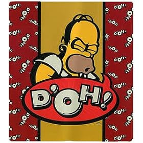 The Simpsons - Bedding - Doh Super Soft Fleece Throw