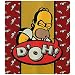 The Simpsons - Bedding - Doh Super Soft Fleece Throw