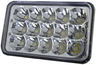 ZHEXUAN Square 45w Dc 12v Automotive Car Cree LED Work Light Bar Flood Beam Waterproof for Heavy Duty Off Road Truck Car ATV SUV 4x4 Jeep Boat 4wd ATV Auxiliary Fog Driving Lamp