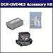 Sony DCR-DVD403 Camcorder Accessory Kit includes: SDNPFP50 Battery, ZELCKSG Care & Cleaning, ST80 Case