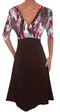 FUNFASH SLIMMING BLACK PINK CAREER COCKTAIL DRESS WOMENS Plus Size Made in USA
