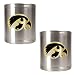 Iowa Hawkeyes NCAA 2pc Stainless Can Holder Set by Great American Products