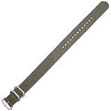 Zulu Ballistic Nylon Strap (22mm, 3-Ring, Gray)