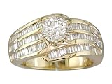EGL Certified 1.66cts Diamond Engagement Ring 14Kt Yellow Gold