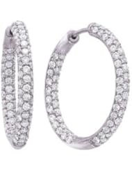 Diamond Hoop Earrings