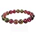 Handmade Bracelet 10mm Round Beaded Beads Bangle Unisex Women Men 7