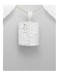 Tree Pendant Necklace In 92.5 Sterling Silver