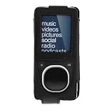 Black Premium Forza Leather Case with Belt Clip for Microsoft Zune 4GB 8GB 16GB