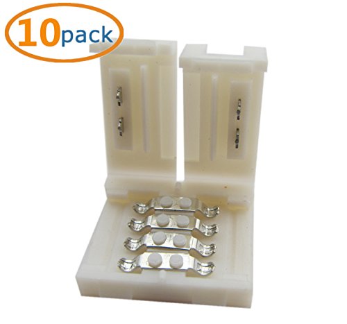 SoundOriginal RGB SMD 5050 (10mm) LED Light Strip Gapless Connector, Multicolor - Gapless (10 Pack) Led light Strip to Strip Connectors