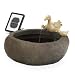 Duck Pond Faux Stone Outdoor Home Garden Solar Fountain
