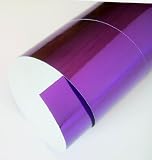 Mirriwrap Mirror Surface Paper- Purple 19.6x27.5 Inch Sheet