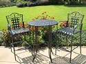Mandalay Iron Bar Bistro Table and 2 Chairs
