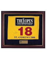 Jack Nicklaus Autographed 2000 British Open Pin Flag
