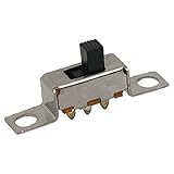 Gino 10pcs DC 50V 0.5A On/On 2 Position 1P2T SPDT Panel Slide Switch 3 Solder Lug Pin