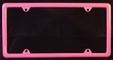 Pink Slimline Metal License Plate Frame