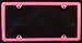 Pink Slimline Metal License Plate Frame