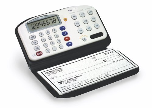 Royal Machines CBC2000 Checkbook Calculator with Designer-style Wallet and Pen