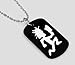 Hatch Man Insane Clown Engraved Dog Tags/GI Tags, Necklace 30