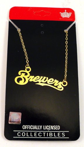 Milwaukee Brewers Script Team Necklace