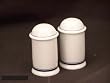 Dansk Christianshavn Blue Salt and Pepper Shakers