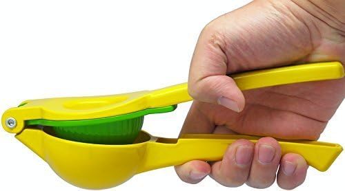 Digit Life Enameled Aluminum Lemon Lime Orange Manual Squeezer - Durable Citrus Press- Unique 2 Bowls Built In 1 Hand Citrus Press Juicer
