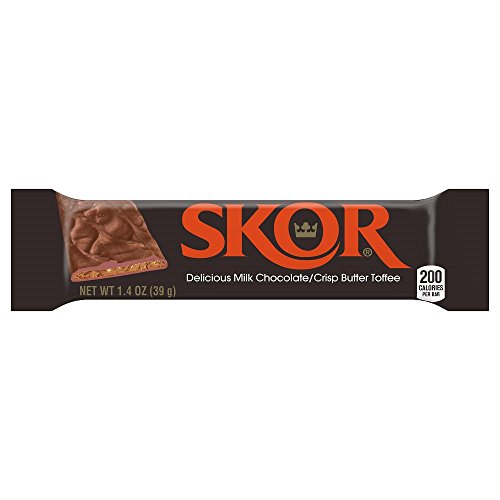 Skor Butter Toffee Bar, 1.4 Ounce (Pack of 18) Best Chocolate Shop