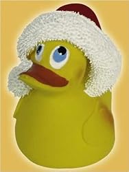 Rubber Duckie - Christmas / Santa Duck (Size: 3" x 2")
