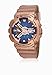 Casio G-Shock G-Series Blue Dial Gold Tone Quartz Women's Watch GMAS110GD-2A