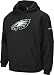 Philadelphia Eagles Black Playbook Fleece Hooded Sweatshirt - Large