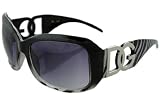 DG Eyewear Zebra Print Grey 163A Sunglasses + Free Micro Fiber Bag