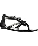 Gucci black leather 'Sigrid' thong sandals