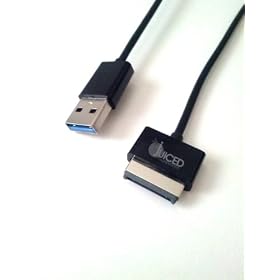 Juiced Systems Extra Long ASUS Transformer Tablet Data Charging Cable 2M Length (6.5Ft) USB 3.0 Compatible to: ASUS... by 