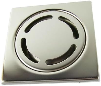 Shower Drain Square Floor Waste Grate Floor Stainless Stee Drain Hair Catcher Hair Strainer for Bathroom 100mm×100mm