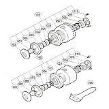 シマノ(SHIMANO) 97 BB-X テクニウム 3000 パーツ:プッシュカラー座金(部品NOSP003) 01177