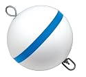 Taylor Made Products Sur-Moor Traditional Boat Mooring Buoy (12", Blue Stripe)