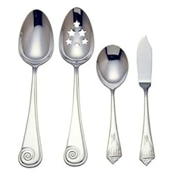Reed & Barton Sea Shells 18/10 Stainless Steel 4-Piece Flatware Hostess Set