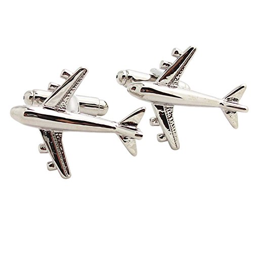 CovinkÂ® Jet Aircraft Cuff-links Commercial Jetliner Cuff Airline Airplane Cuff Link for Plane Fans