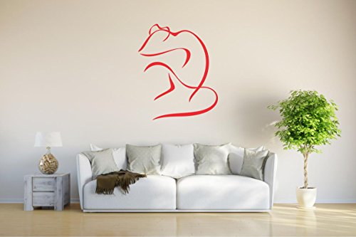 Imagen principal de Etiqueta de la pared d267 Sheepish tema ornitorrinco serpiente ratón Tribal 120x99 cm