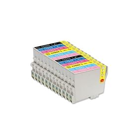 Vivamart:Remanufactured Ink Cartridges Replacement for EPSON T048 Set (2BK,2C,2Y,2M,2LC,2LM) 12-PACK: Office Products