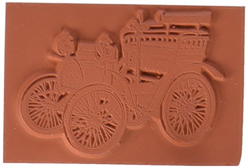 Deep Red Stamps Early Motorcar Rubber Stamp