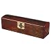Handmade 24" Red Leather Golden Chinese Painted Dragon & Phoenix Long Storage/Gift Box