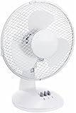 Ventilator Tischventilator 45 Watt Luftkühler Windmaschine leiser Betrieb Neigungswinkel verstellbar Oszillation zuschaltbar