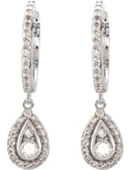 1/2 ct tw Diamond Earrings in 14k White Gold