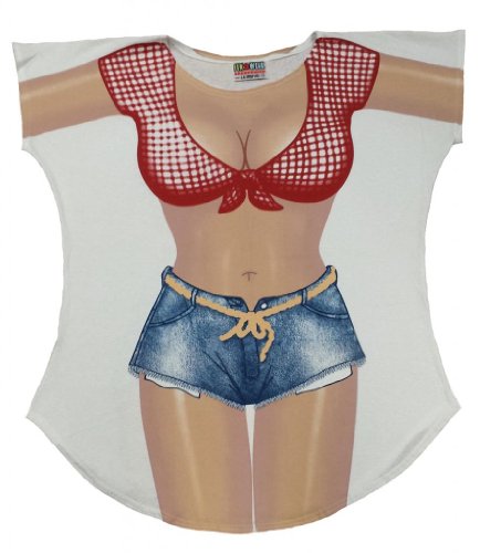 L.A. Imprints Farmers Daughter Bikini Body Cover-Up T-Shirt #20